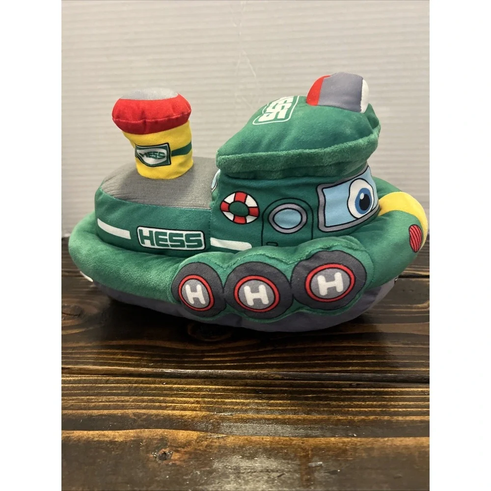 Hess 2023 Plush‎ Tugboat Toy Tug Boat With Light and Sound Animated *TESTED*